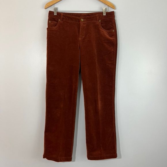 Woolrich Rust-Colored Microcord Mid-Rise Pants - Picture 1 of 4